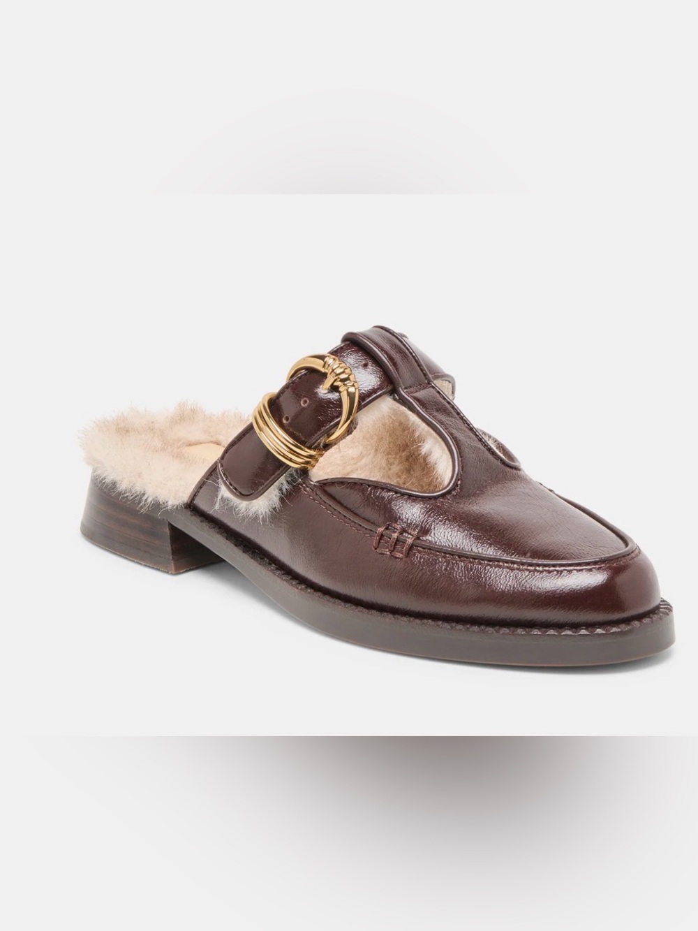 Dolce Vita Harlah Plush Flats Chocolate Leather